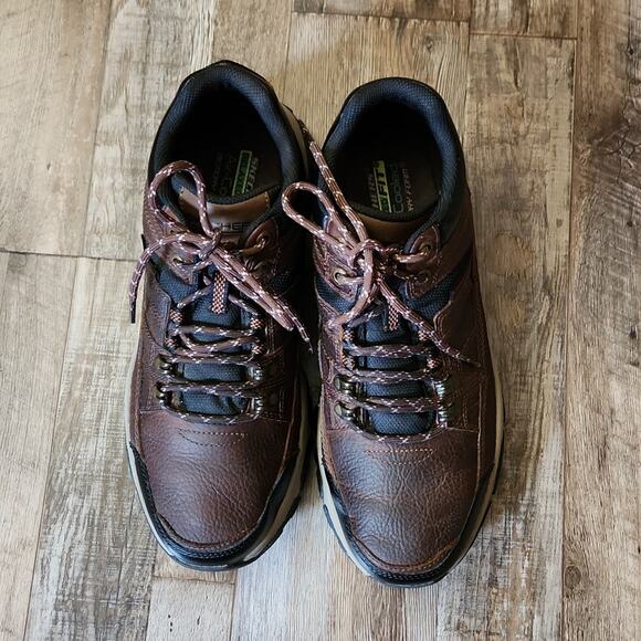 Skechers Mens Ralcon-Emil Ankle Boots Size 10 Chocolate 204482 Water Repellent - Picture 2 of 12